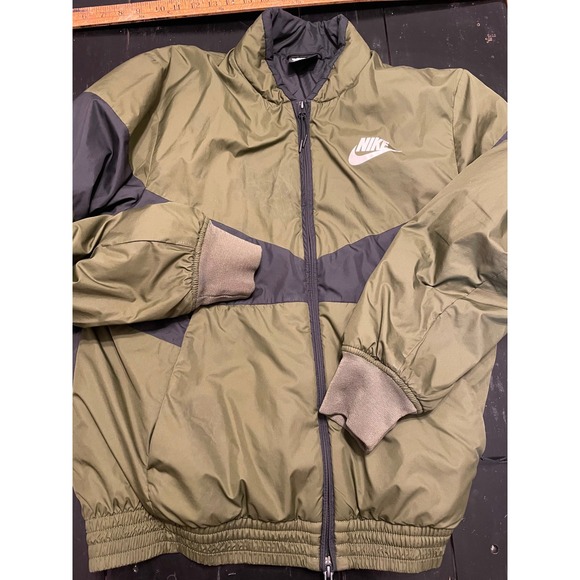 Nike Other - Nike Sportswear Insulated Bomber Jacket Mens Medium Olive Green Black CU4422-380